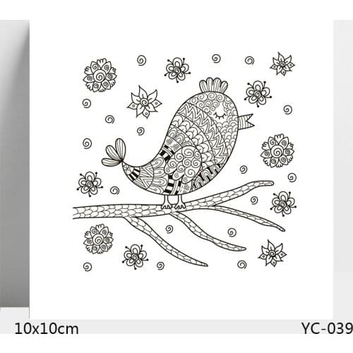 AZSG bird Clear Stamps For DIY Scrapbooking/Card Making/Album Decorative Silicone Stamp Crafts