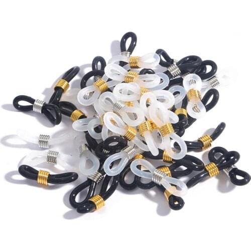 20pcs/lot Glasses Chain Non Slip Rubber Ring Sunglasses End Loop Connector Spectacles Chain Retainer DIY Eyewear Accessories