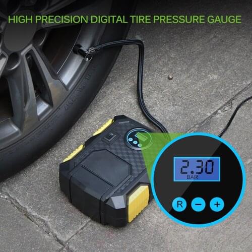 Digital Tire Inflator DC 12 Volt Car Portable Air Compressor Pump 150 PSI Car Air Compressor for Car Bicycles Motorcycles