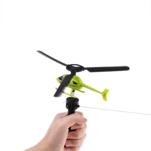 Children aviation model handle pull plane outdoor toys for baby helicopter toy