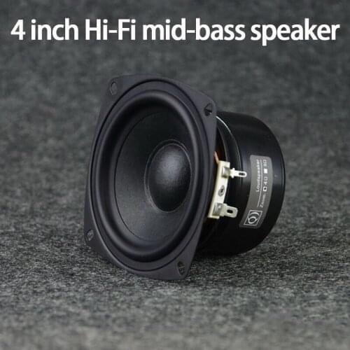 KYYSLB AS-40MF01 35W 4-8ohm 4 Inch Hi-Fi Mid-bass Speaker Transparent Mid-range Powerful Bass Original Flavor Speaker Horn