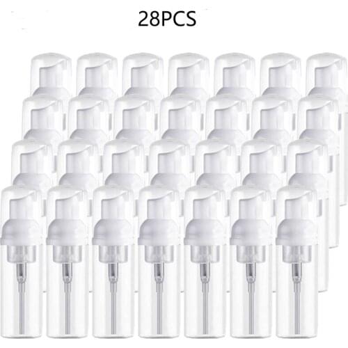 30ml 60ml Plastic Foam Dispenser Bottle Reusable Refillable Pump Bottles Foaming Pump Empty Outdoor Convenient Bottles Conainer