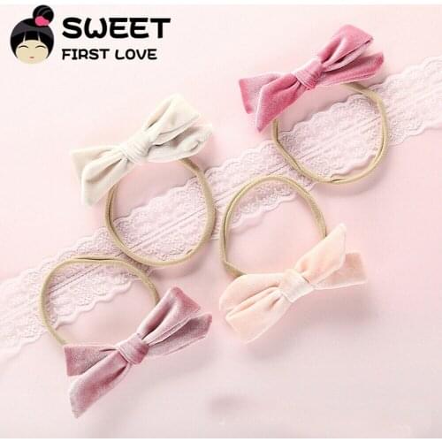 Emmababy Girl Baby Hair Ring Big Bow Kids Rope Bowknot Holder Elastic Colorful Girl Kids Band Ring