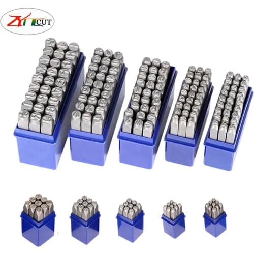 Digital mould 9Pcs set Punch symbols for numbers 0-8 and A-Z letters mould 27Pcs set in hand stamped steel lettering impression
