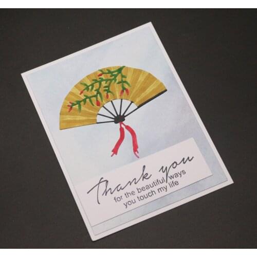 Flower fan cutting mold mold embossing card scrapbooking card album decoration metal crafts