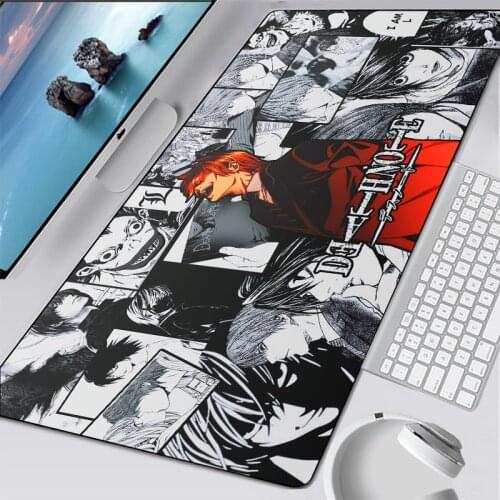 ANIME Death Note Mats Kira Gaming Mouse Pad Carpet Big Keyboard Mousepad Anime Notebook Gamer Mat laptop mouse pad gift