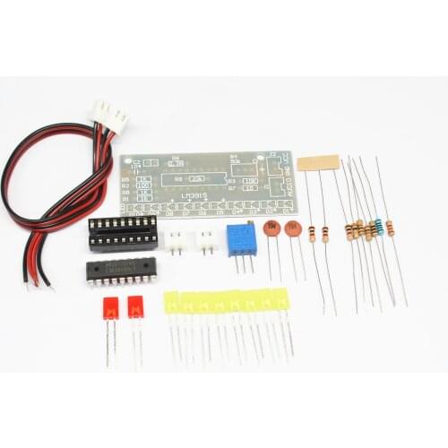 LM3915 10 LED Sound Audio Spectrum Analyzer Level Indicator Kit DIY Electoronics Soldering Practice Set