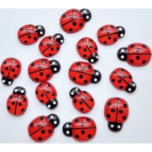 40Pcs New Resin Cute Mini Insects Flat Back Cabochon Scrapbooking Hair Bow Center Embellishments DIY Accessories F8