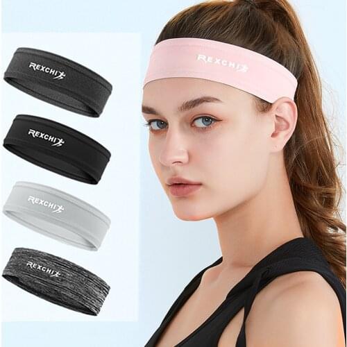 Fashion Yoga Absorbing Sweat Headband Simple Design Elastic Tennis Badminton Sport Narrow Hairband Non-slip Tape Accessories