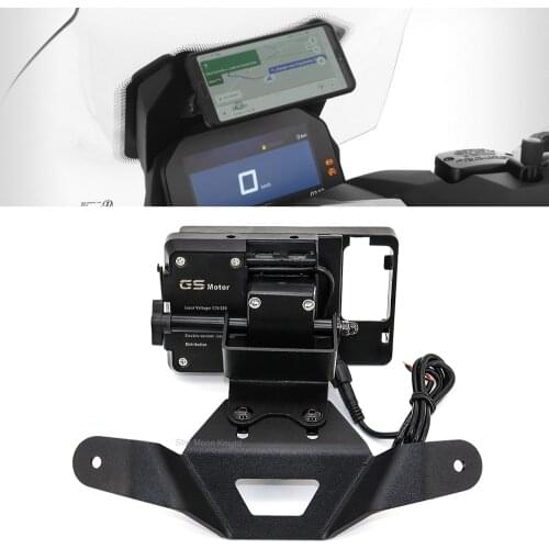 Motorcycle GPS/SMART PHONE Navigation GPS Plate Bracket Adapt Holder Black FOR BMW C400GT C 400 GT C400 GT