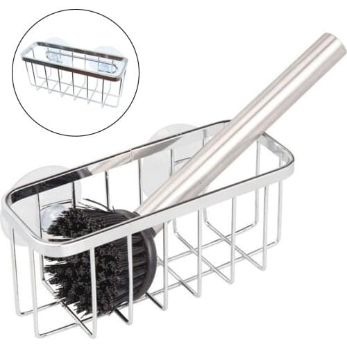 Kitchen Sponge Holder Stainless Steel Hanging Sink Caddy Save Space Kitchen Sink Faucet Sponge Soap Cloth Holder for Kitchen