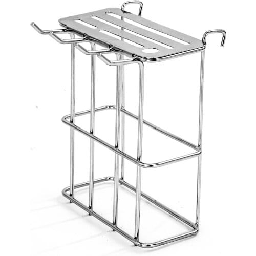 Countertop 304 stainless steel shelf kitchen spice rack wall hanging small storage rack knife rack cutting board rack