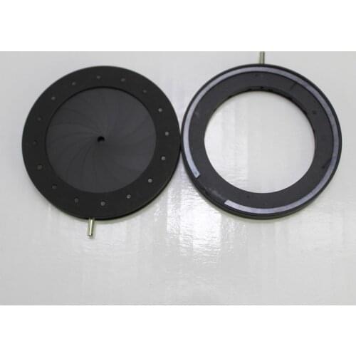 1.5-37mm Adjustable Metal Iris Diaphragm Aperture Condenser Light Regulator for Digital Camera Microscope Adapter