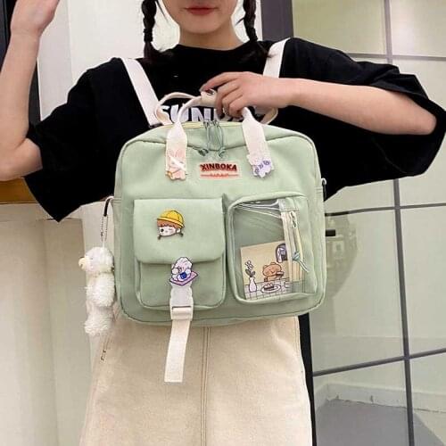 School Quality Backpack Design Cute Womens Students Wild Trend Backpacks For Girls Female Bags Casual Large Capacity Schoolbag