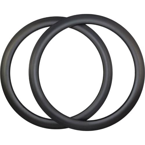 420g 700C Road Bike Carbon Clincher Rims 50mm Depth 23mm 25mm Width Tubeless Rim Brake UD 3K 12K Basalt braking Surface 16-36H