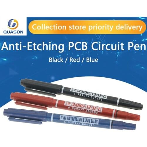 Smart Electronics CCL Anti-etching PCB circuit board Ink Marker Double Pen For DIY PCB