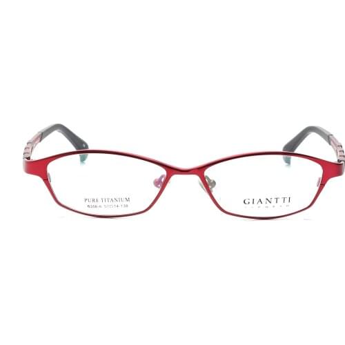 Womens Ultra-Light Elegant Pure Titanium Glasses Frame Height Myopic Anti Blue-Ray