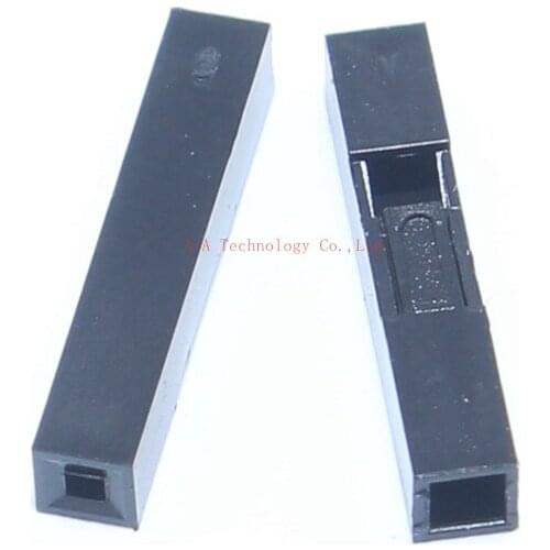 1000pcs Dupont Head 2.54mm 1P 1X1P Dupont Plastic Shell Pin Head Connector Jumper Wire Cable Housing Plug Female