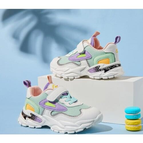 2021 Kids Sneakers Spring Baby Boys Girls Fashion Children Breathable Soft Babys Shoes Casual Running Tennis Shoes Light Shoes