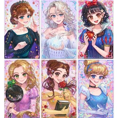 Disney 5D Diy Diamond Painting Cartoon Princess Series Diamond Embroidery Full Square/Round Diamond Exquisite Home Gift New
