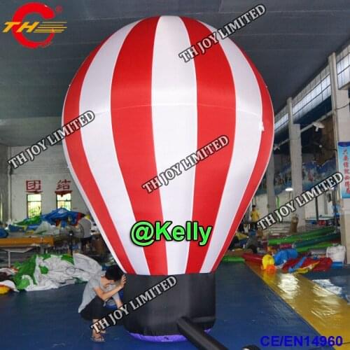 Free shipping giant inflatable ground balloon for advertising promotion, inflatable balloon stand on ground for attraction