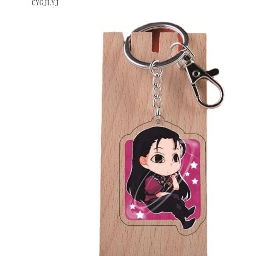 Anime HUNTER X HUNTER Keychain Cartoon Figure Killua Zoldyck Kurapika Acrylic Pendant Double-sided Key Chain Cosplay Props