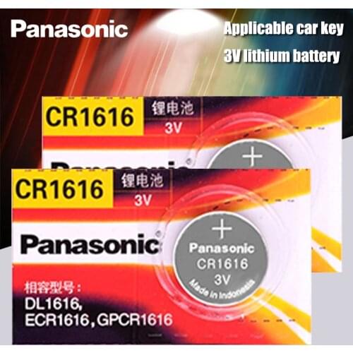 CR1616 2PCS Button Cell Coin Batteries Panasonic 100% Original cr 1616 3V Lithium Battery DL1616 ECR1616 LM1616