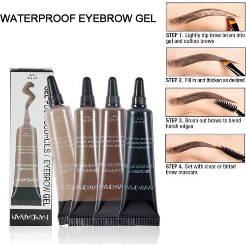 HANDAIYAN Waterproof styling eyebrow dye gel quick-drying anti-perspiration eyebrow dye cream Eyebrow pencil Eyebrow cream