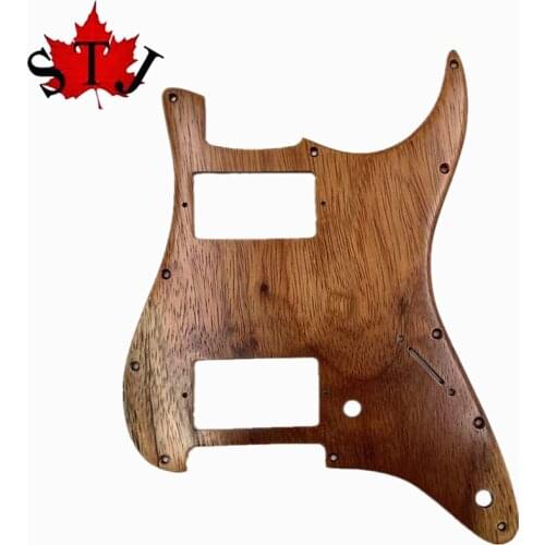 Beautiful Mahogany wood STRAT GUITAR Pickguard HH