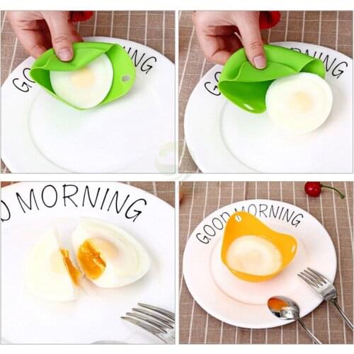 Cooking mould 4 pcs egg poacher pod silicone eggs cup poaching
