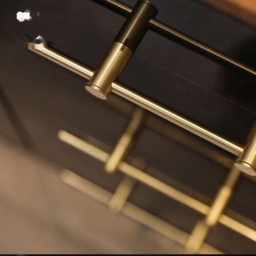 Brass Adjust The Pitch Luxury Solid Long Handle Modern Golden Cabinet Glass Door Handles Drawer Pulls Furniture Handle Hardware