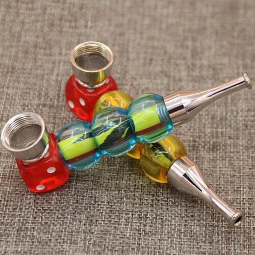 Fashion Pipes Creative Metal Tobacco Pipe Portable Filter Cigarette Holder Smoking Pipe Mouthpiece Accessories Grinder