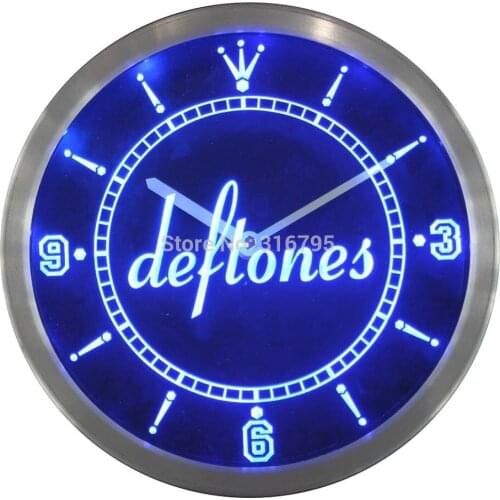 Nc0036 deftones Punk Muisc Bar Beer Neon Light Signs LED Wall Clock