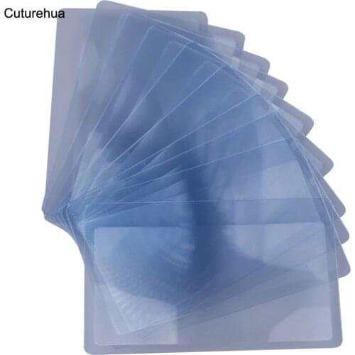 New 10pcs Credit Card 3X Magnifier Jewelry Loupe Magnifying Fresnel LENS Reading Aid Helper