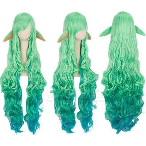 Game LOL Soraka Star Guardian Cosplay Wig 100cm Long Heat Resistant Synthetic Hair Wig + Wig Cap