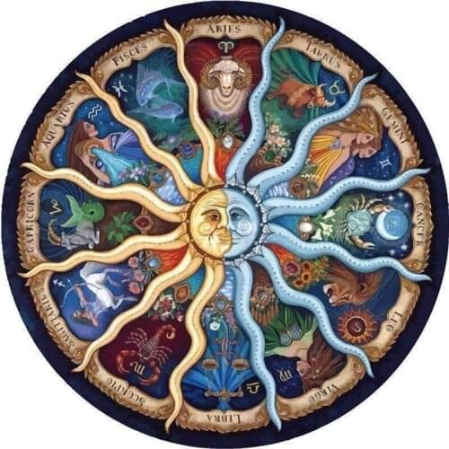 Full Square/Round Drill 5D DIY Diamond Painting'' Mandala Pattern 12 Constellation'' 3D Embroidery Cross Stitch 5D Home Decor