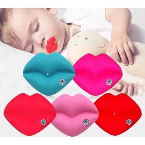 Wecute Baby Pacifier Red Mouth Lips Pacifiers With Diamond Infant Soft Silicone Nipple Baby Teether Soothers Teeth Care Funny