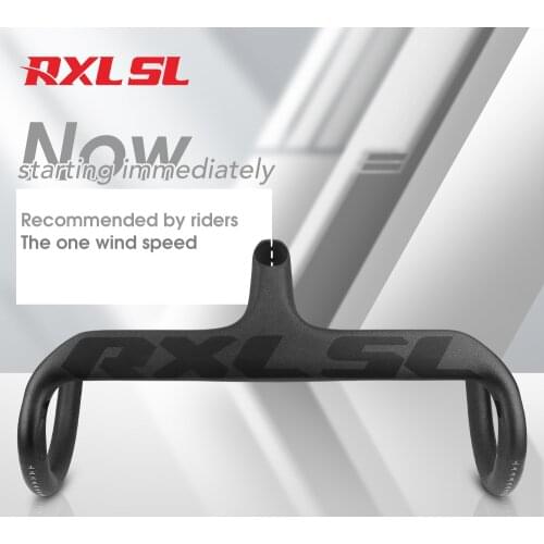 RXL SL 1-1/8" Integrated Carbon Bicycle Handlebar UD Matte 400/420/440mm Road Bike Internal Routing Handlebars
