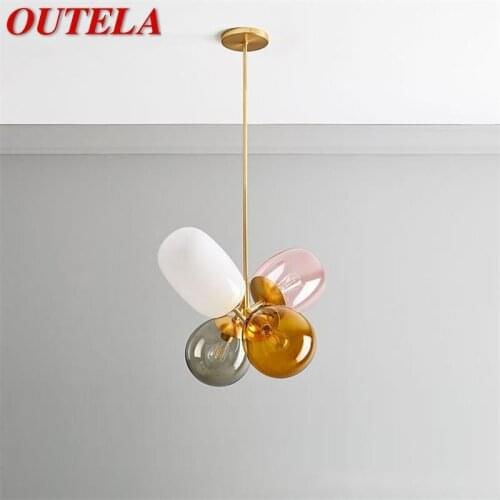 OUTELA Nordic Creative Pendant Light Modern Balloon Shade LED Lamps Fixtures for Home Children Decoration