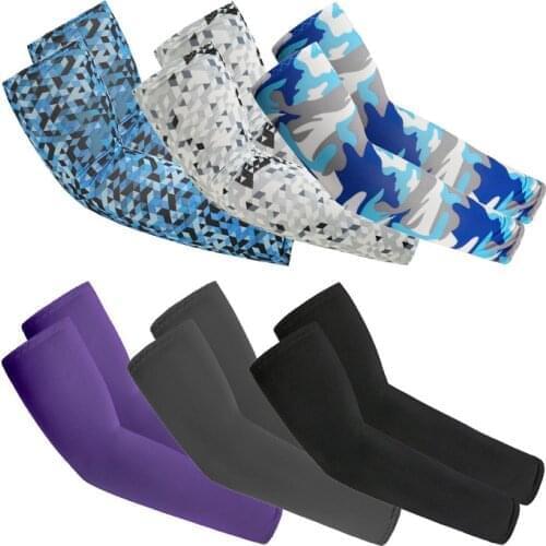 Sunscreen Oversleeve For Men Run Women Military Outdoor Sports Cycling Cuff Ice Cool Printed Summer Thin Arm Guard Long Sleeves