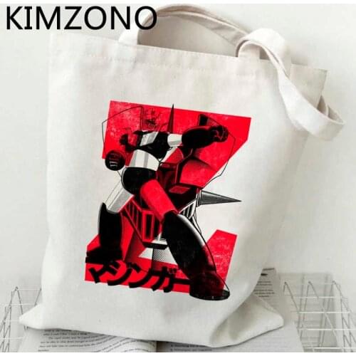 Mazinger z shopping bag cotton shopping eco handbag shopper bag bolsa compra bolsas reutilizables jute sac cabas sac toile