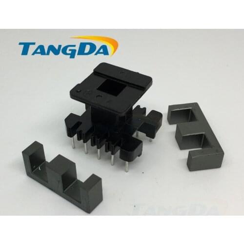 Vertical EE25 core EE Bobbin magnetic core + skeleton soft magnetism ferrites magnetic core 5+5 pin 10P SMPS RF Transformers A