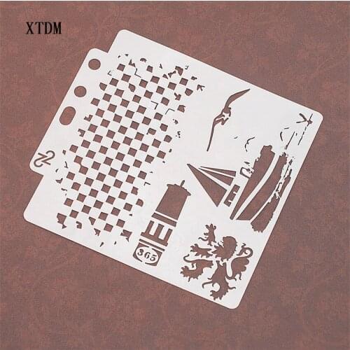 Yacht shield DIY cake scrapbook stencils hollow Embellishments printing lace ruler Valentines Day