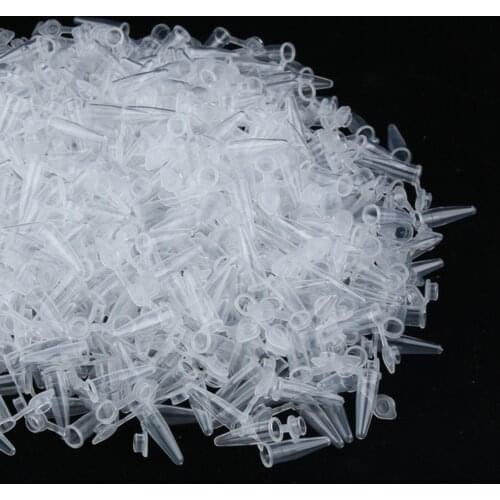 0.2ml Microcentrifuge Tubes with Snap Caps, Plastic Graduated (Pack of 1000)