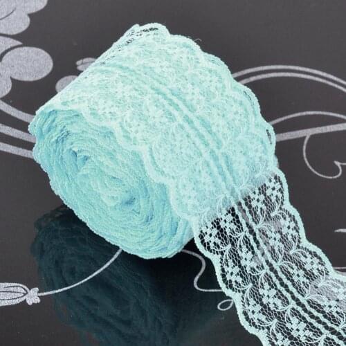10m Lace Trim Fabric Wedding Decor Sewing Clothes Dress DIY Material Accessories