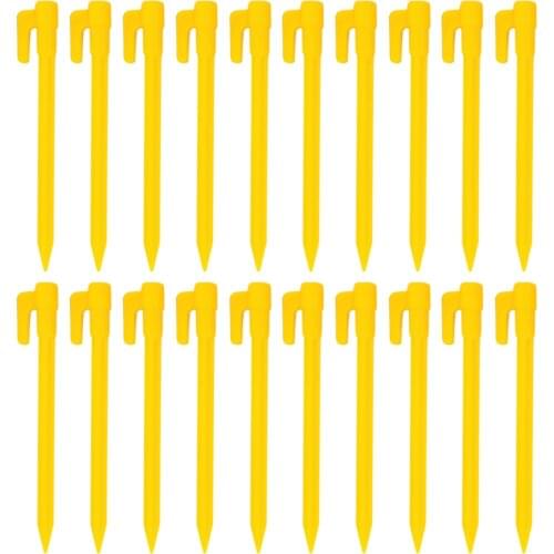 20Pcs Watering Grass Lawn Rotary Nozzle Rotating Sprinkler Outdoor Travel Camping Tent Stakes Pegs Plastic Windproof Beach Mat