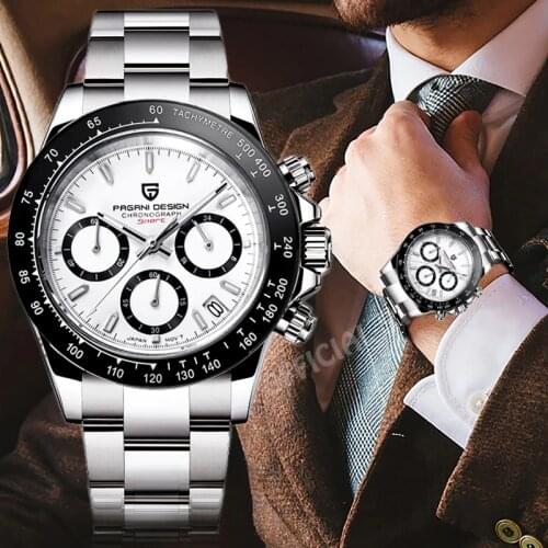NEW PAGANI DESIGN Mens Watches Top Brand Luxury Quartz Watch Men Sport Chronograph Watch Men Clock Sapphire Mirror For Men Gift