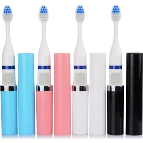 Protable battery powered Ultrasonic vibration toothbrush SonicSlim lipstick shape Adult electric toothbrush as oral care product
