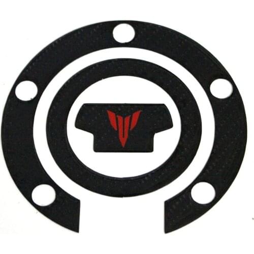 K-SHARPMOTOR K-CGTCP-21 3D Carbon Fiber Tank Gas Cap Pad Filler Cover Sticker Decals Fit YAMAHA MT-07 MT-09
