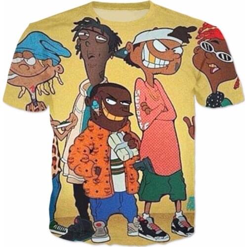 Ed Edd N Eddy Trap T-Shirt Streetwear Funny Cartoon Tee Women Men Casual Tops 3D Summer Style t shirt Fashion Outfits 5XL